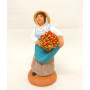 Santon femme aux fleurs 6-7cm