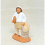 Santon Boulanger 6/ 7cm (blanc)