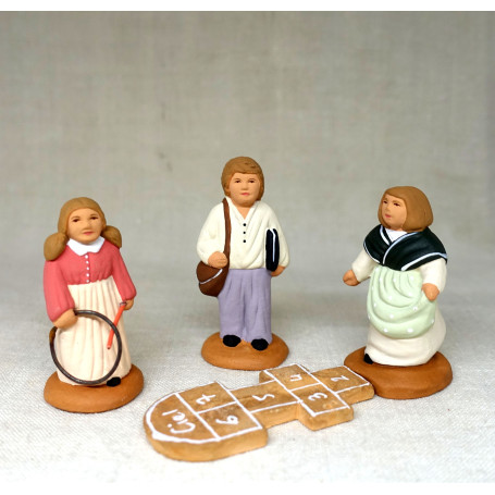 Santons les écoliers 7cm