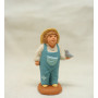 Santon enfant à l oiseau 7CM