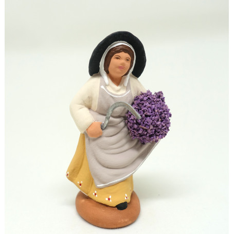 Santon femme à la lavande 7cm