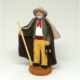 Santon Berger au manteau 9cm santon berger