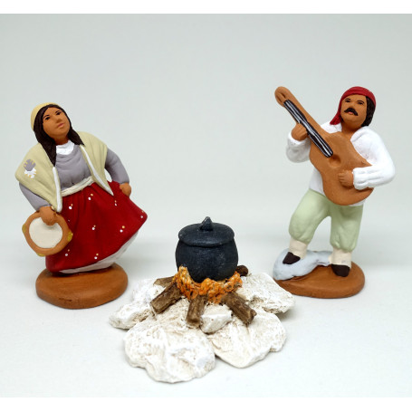Santons les gitans 7CM