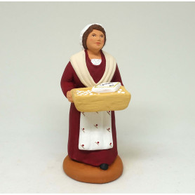 Femme aux calissons 9cm santon 7 CM