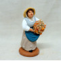Santon femme aux fleurs 7cm