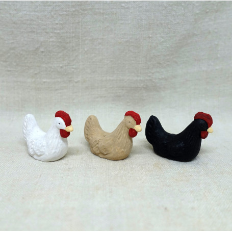 Poule qui couve 9CM