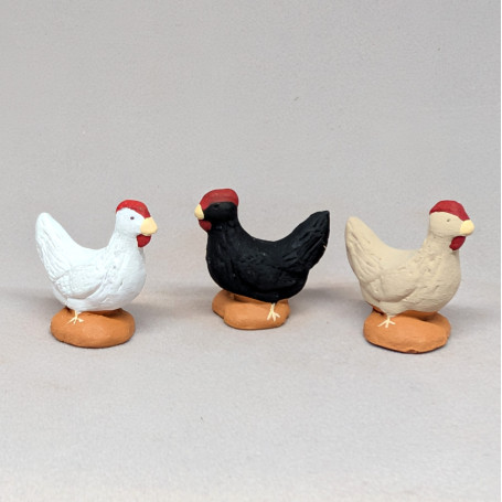 santon poule 7cm