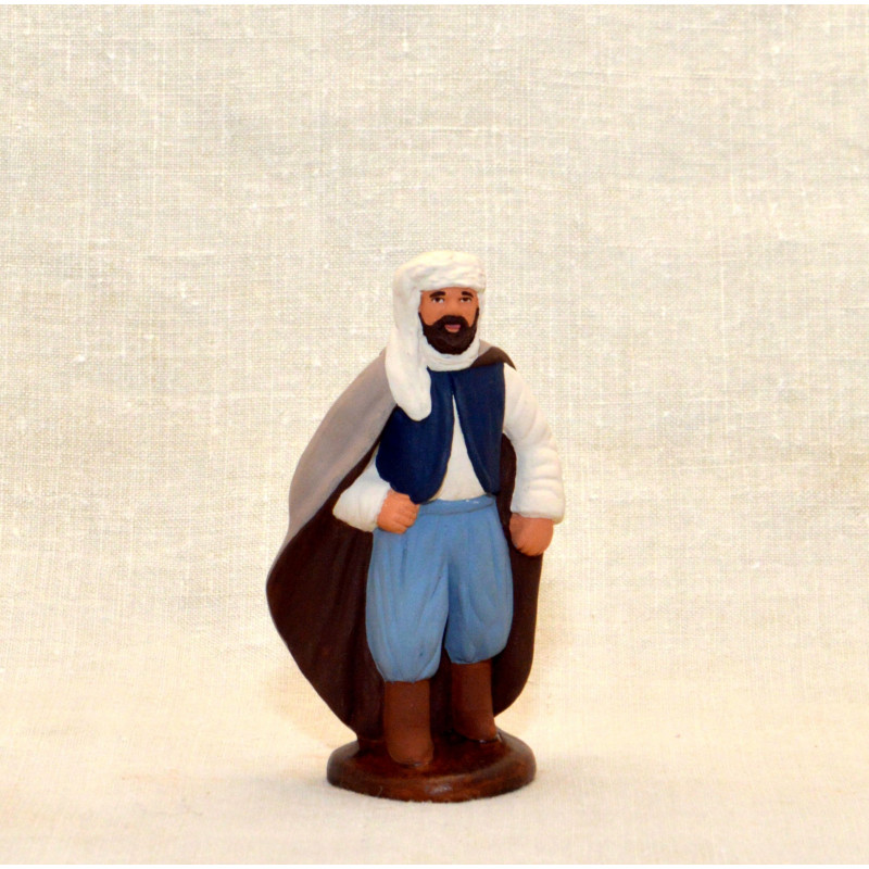 Santons De Provence Arterra - Chamelier Blanc - Collection 9 Cm - Fait Main En Argile